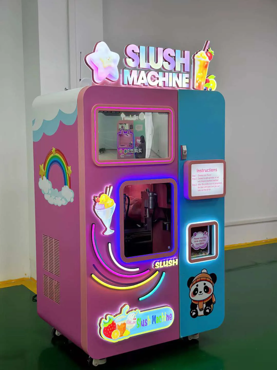 Frozen slush flavour dispensers