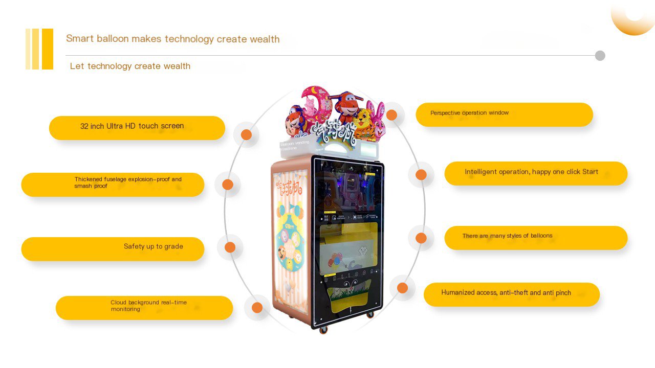 Balloon vending machine detail