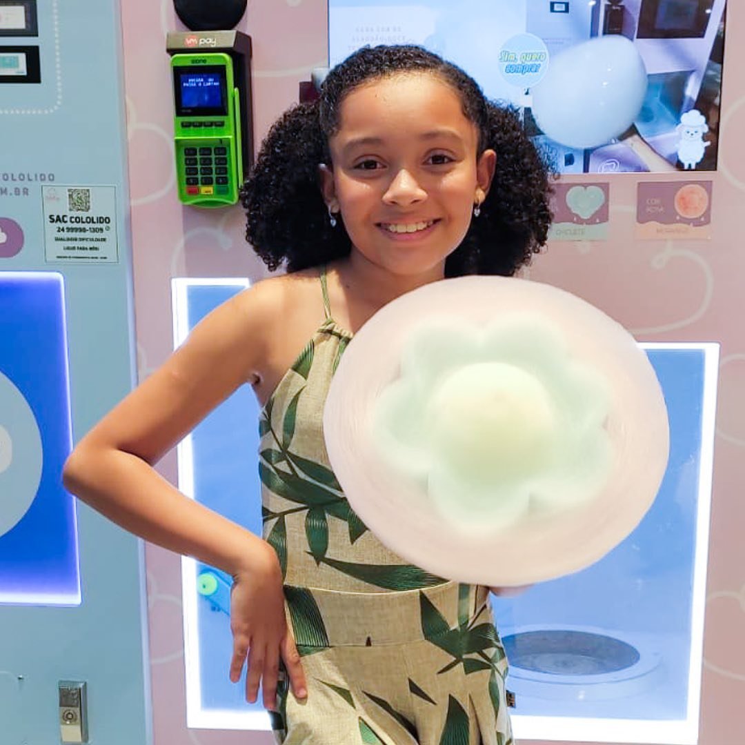 Cotton candy machine at venue