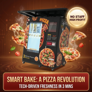 Nova Vending Pizza-Automat mit 3-Minuten-Pizzazubereitung, Touchscreen und No-Staff-High-Profit-Konzept