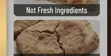Dry & Hard Texture — chewy and unpleasant