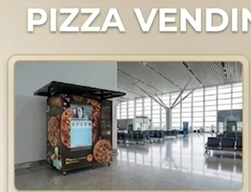 Nova Vending pizza machine at Airport