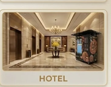 Nova Vending pizza machine at Hotel