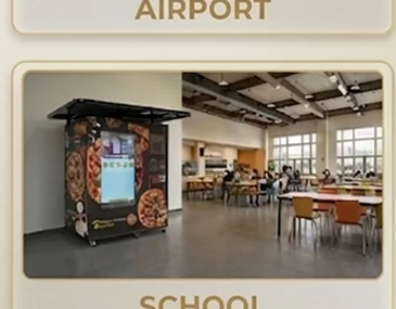 Nova Vending pizza machine at School